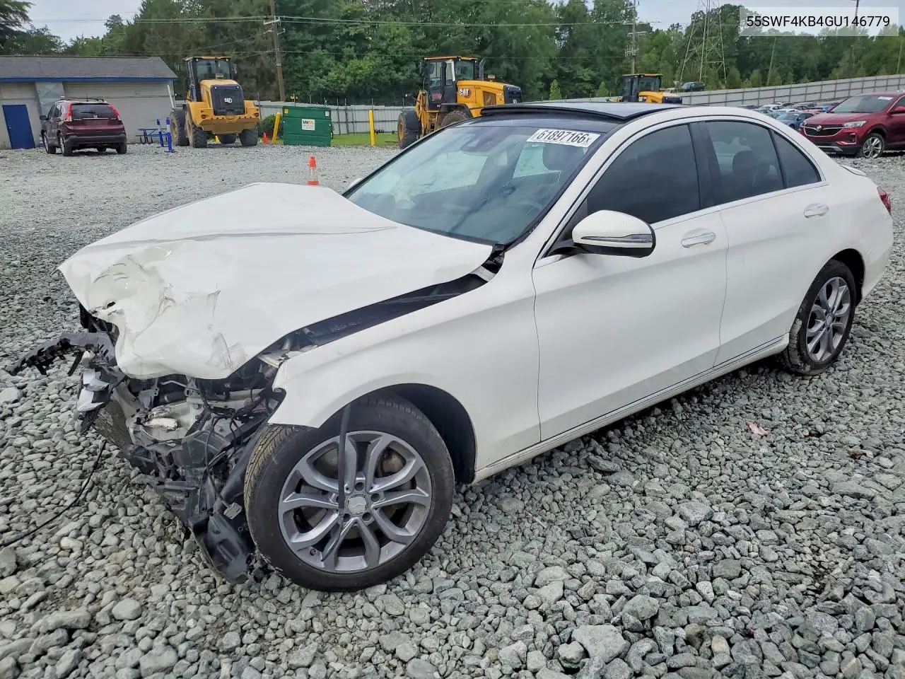 2016 Mercedes-Benz C 300 4Matic VIN: 55SWF4KB4GU146779 Lot: 61897166