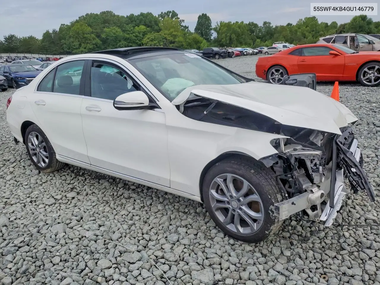 2016 Mercedes-Benz C 300 4Matic VIN: 55SWF4KB4GU146779 Lot: 61897166