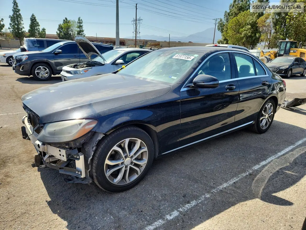 2016 Mercedes-Benz C 300 VIN: 55SWF4JB9GU157648 Lot: 61977156