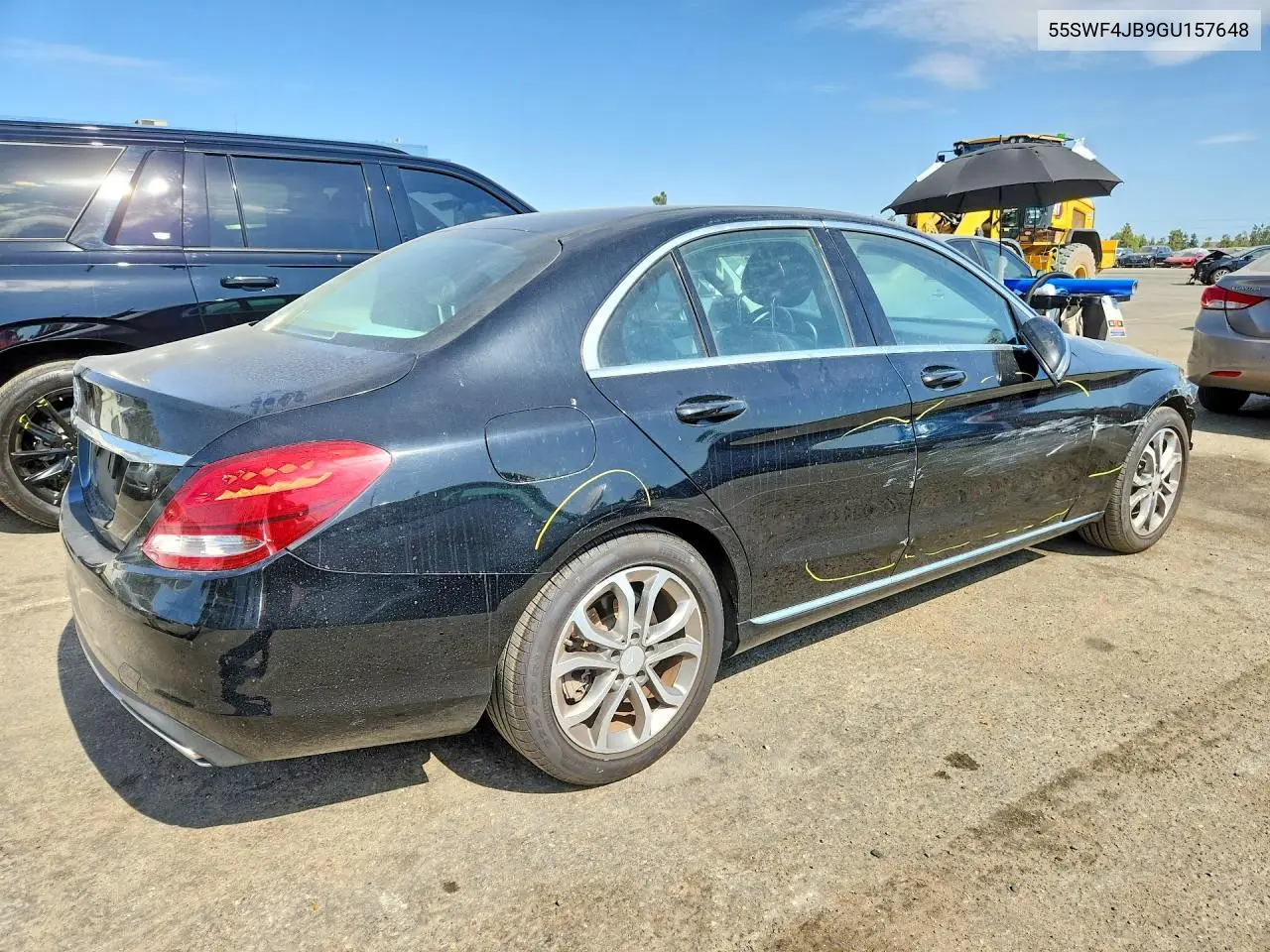 2016 Mercedes-Benz C 300 VIN: 55SWF4JB9GU157648 Lot: 61977156
