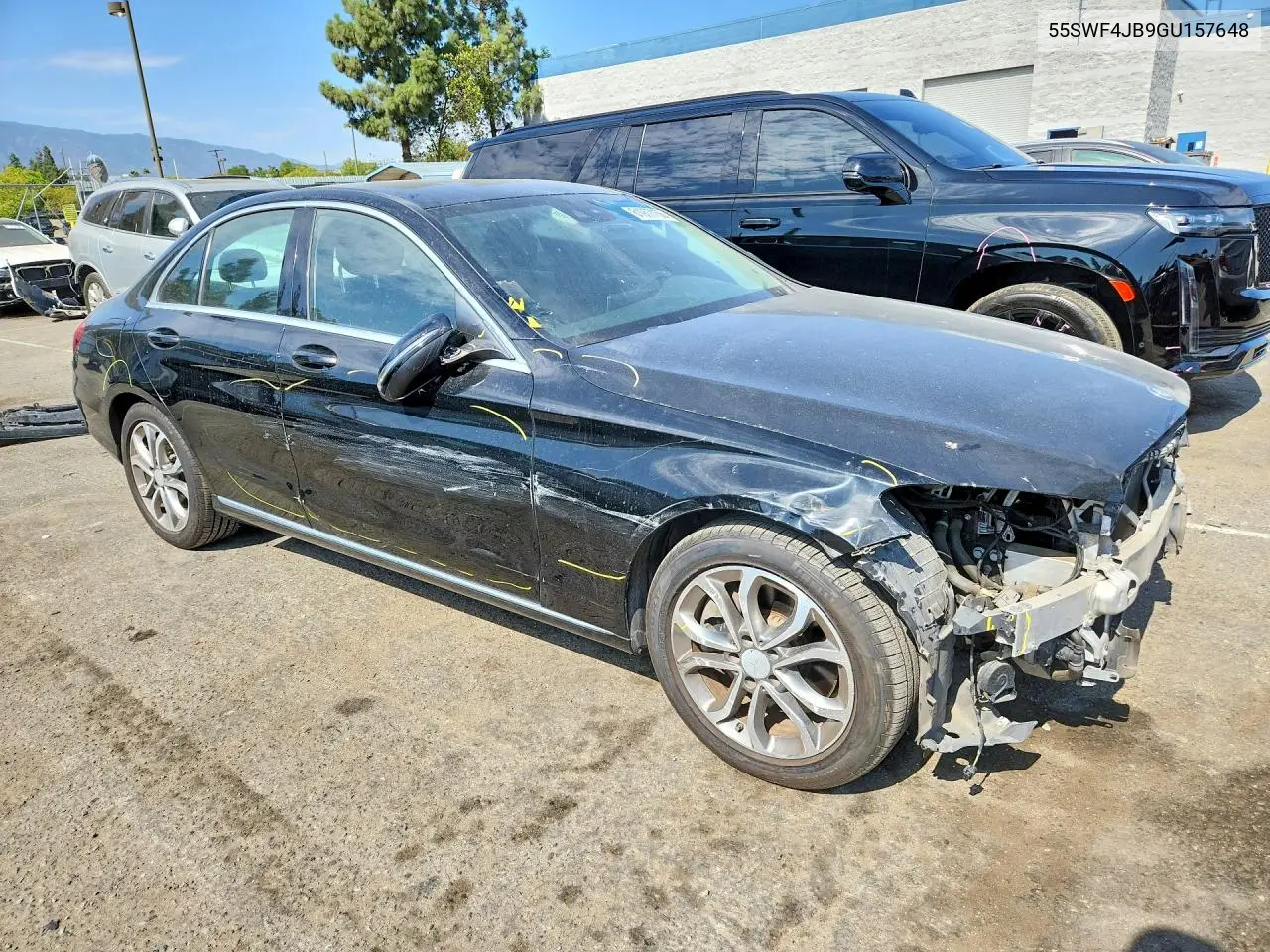 2016 Mercedes-Benz C 300 VIN: 55SWF4JB9GU157648 Lot: 61977156