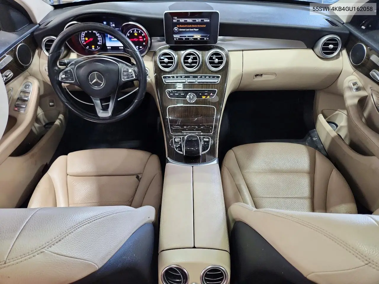 2016 Mercedes-Benz C 300 VIN: 55SWF4KB4GU162058 Lot: 62361426