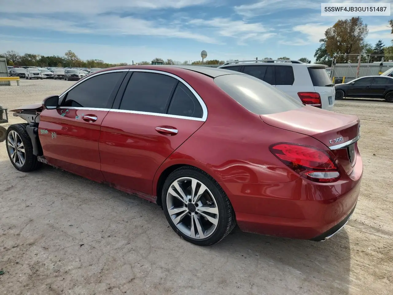 55SWF4JB3GU151487 2016 Mercedes-Benz C 300