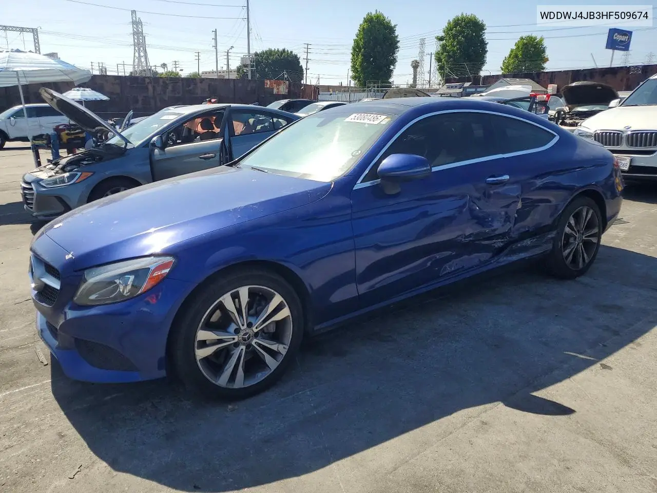 2017 Mercedes-Benz C 300 VIN: WDDWJ4JB3HF509674 Lot: 53080486
