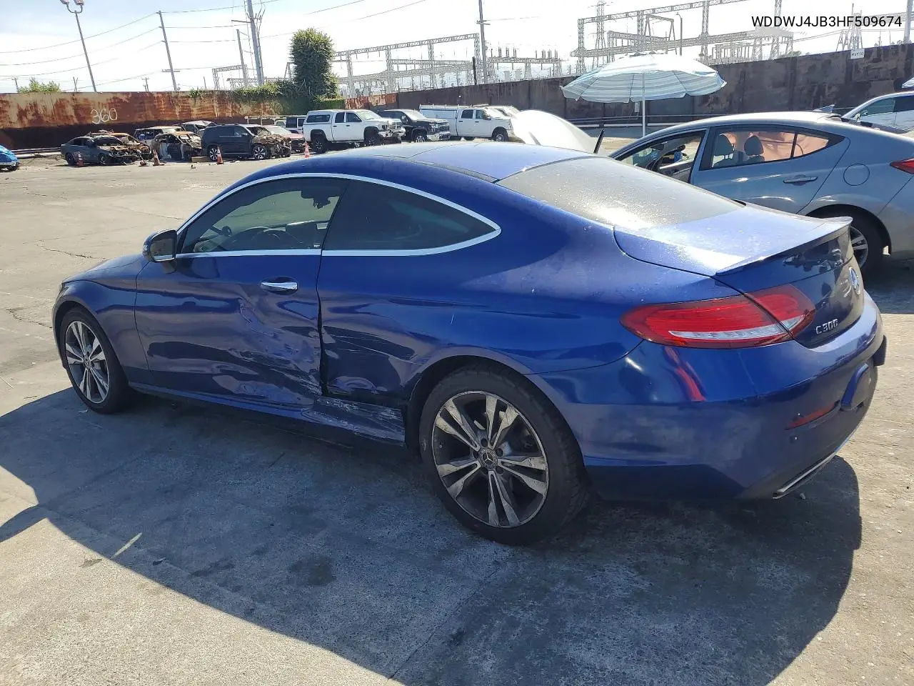 2017 Mercedes-Benz C 300 VIN: WDDWJ4JB3HF509674 Lot: 53080486