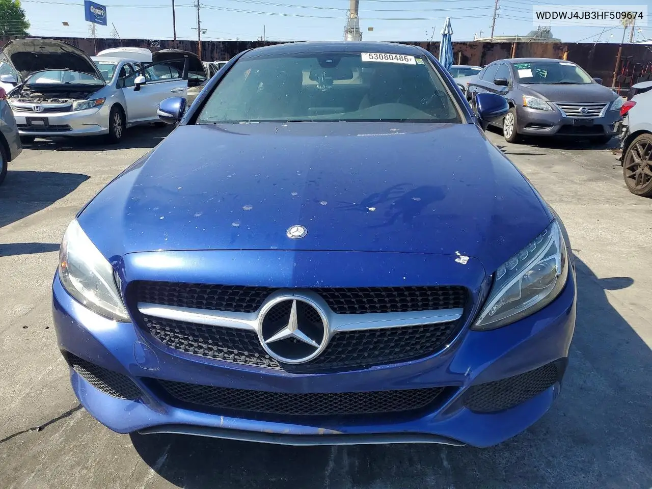 2017 Mercedes-Benz C 300 VIN: WDDWJ4JB3HF509674 Lot: 53080486