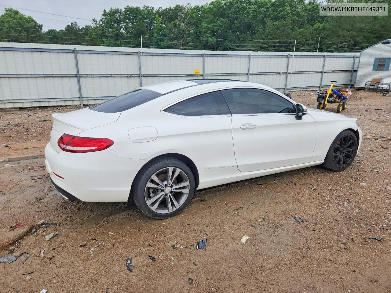 2017 Mercedes-Benz C 300 4Matic VIN: WDDWJ4KB3HF449331 Lot: 54328806