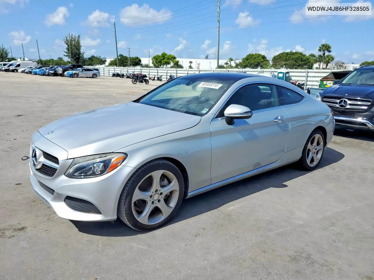 2017 Mercedes-Benz C 300 VIN: WDDWJ4JB6HF328505 Lot: 60950016