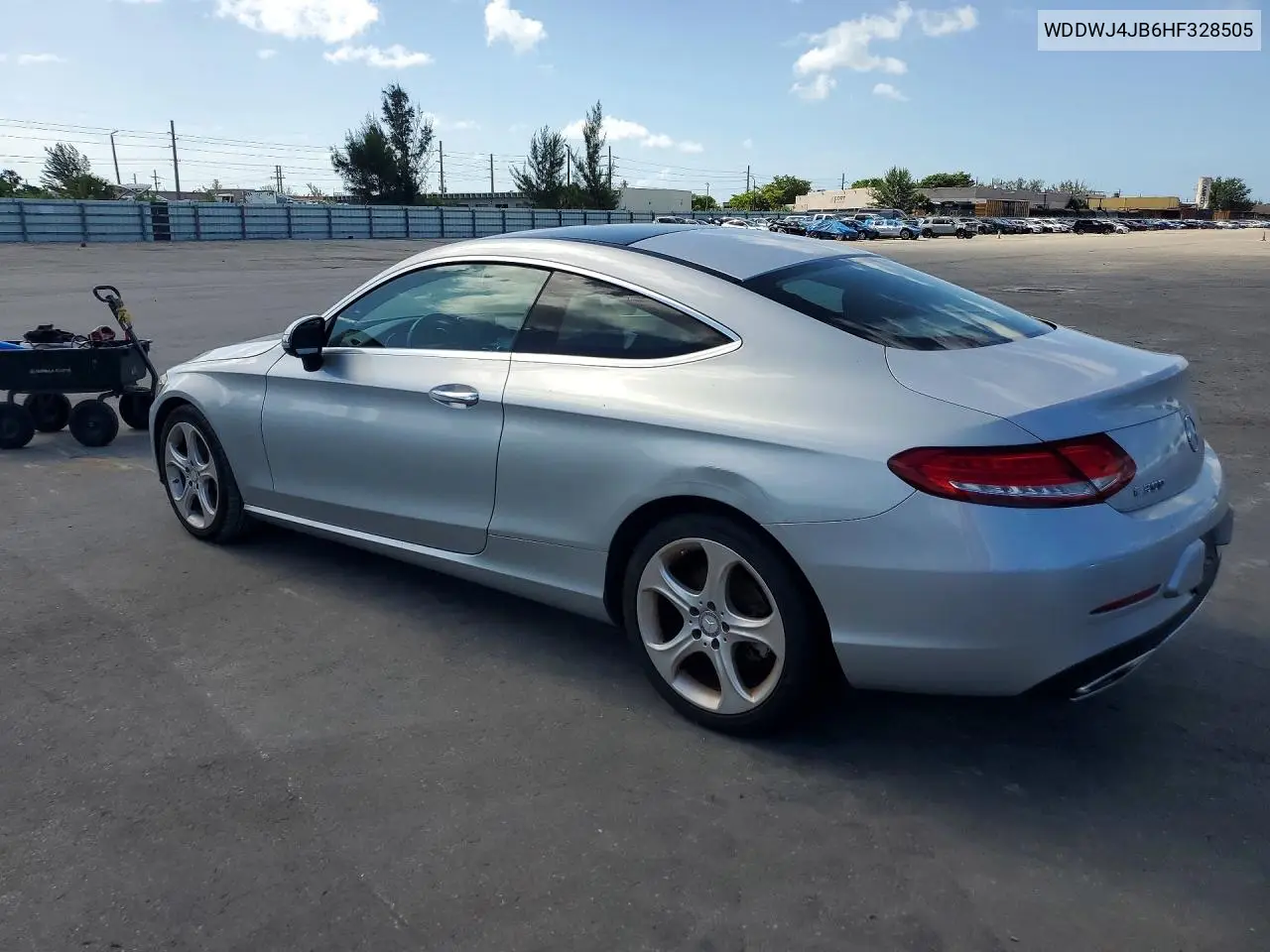 2017 Mercedes-Benz C 300 VIN: WDDWJ4JB6HF328505 Lot: 60950016