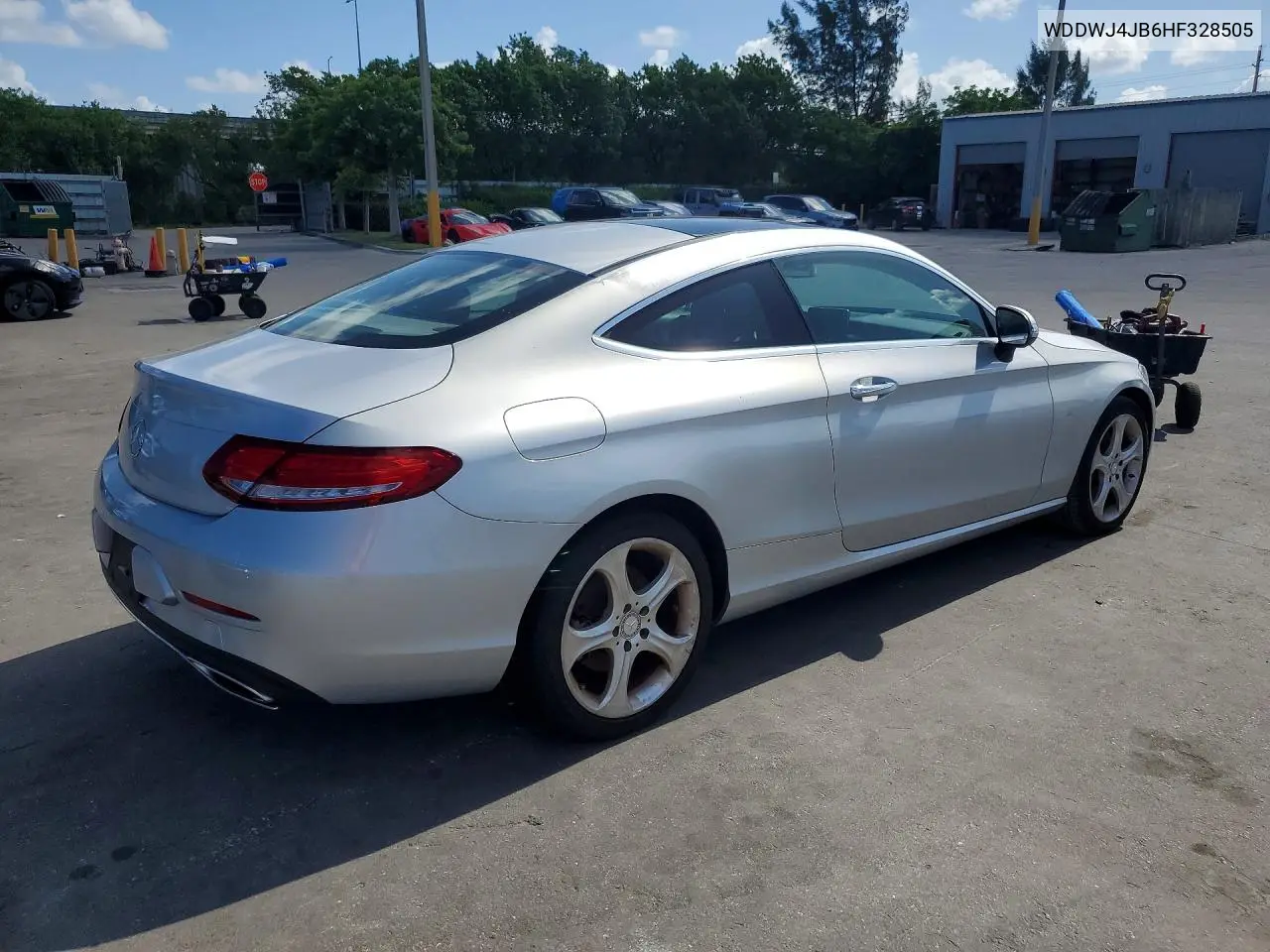 2017 Mercedes-Benz C 300 VIN: WDDWJ4JB6HF328505 Lot: 60950016