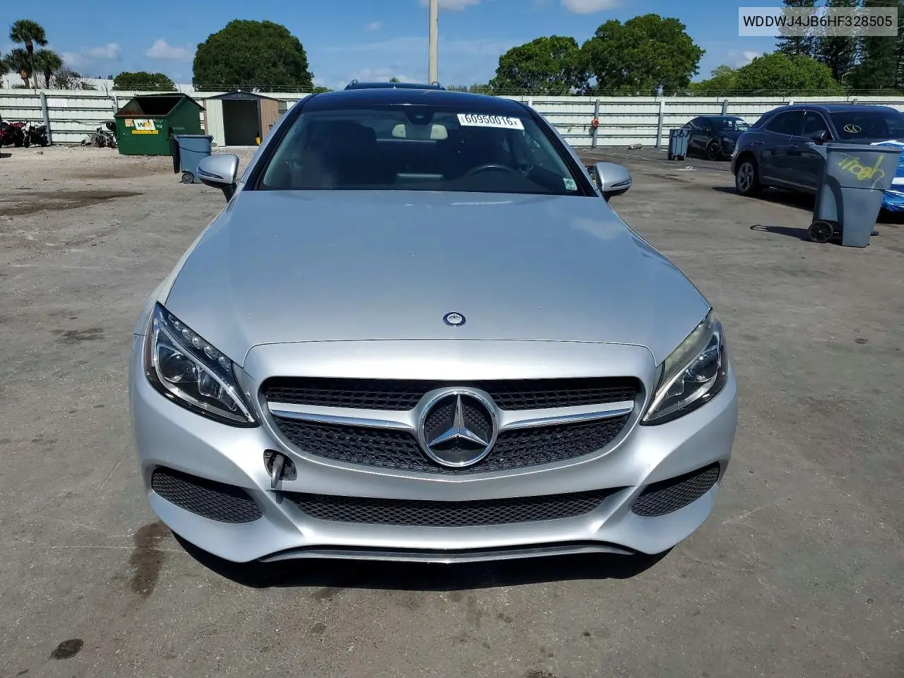 2017 Mercedes-Benz C 300 VIN: WDDWJ4JB6HF328505 Lot: 60950016