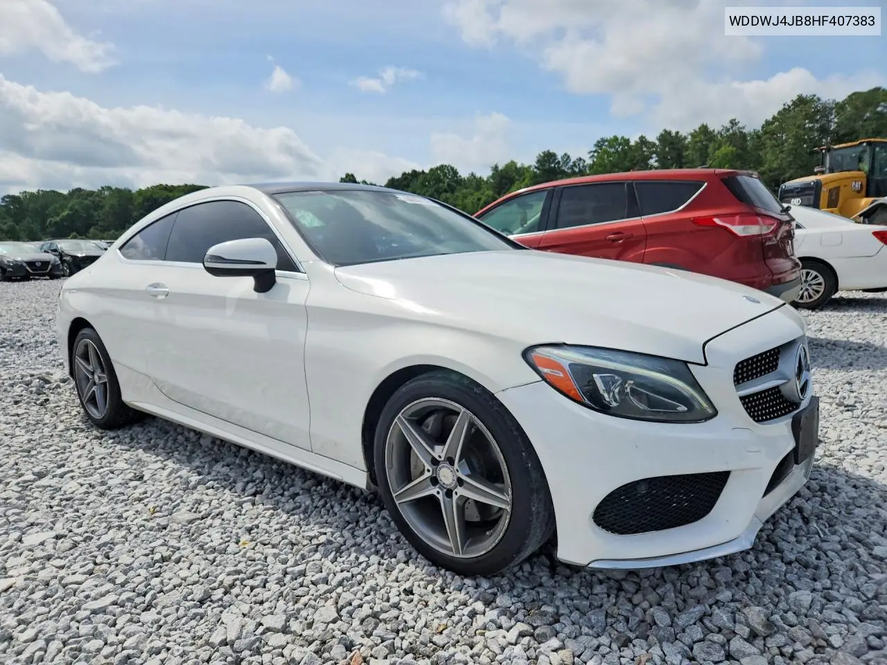 2017 Mercedes-Benz C 300 VIN: WDDWJ4JB8HF407383 Lot: 60987776