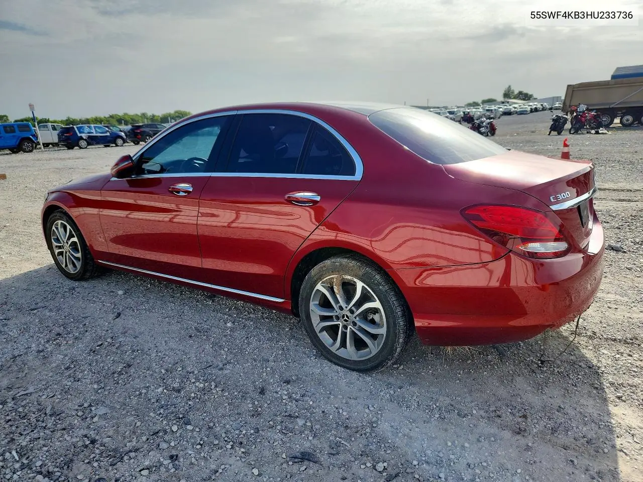 2017 Mercedes-Benz C 300 4Matic VIN: 55SWF4KB3HU233736 Lot: 61327256