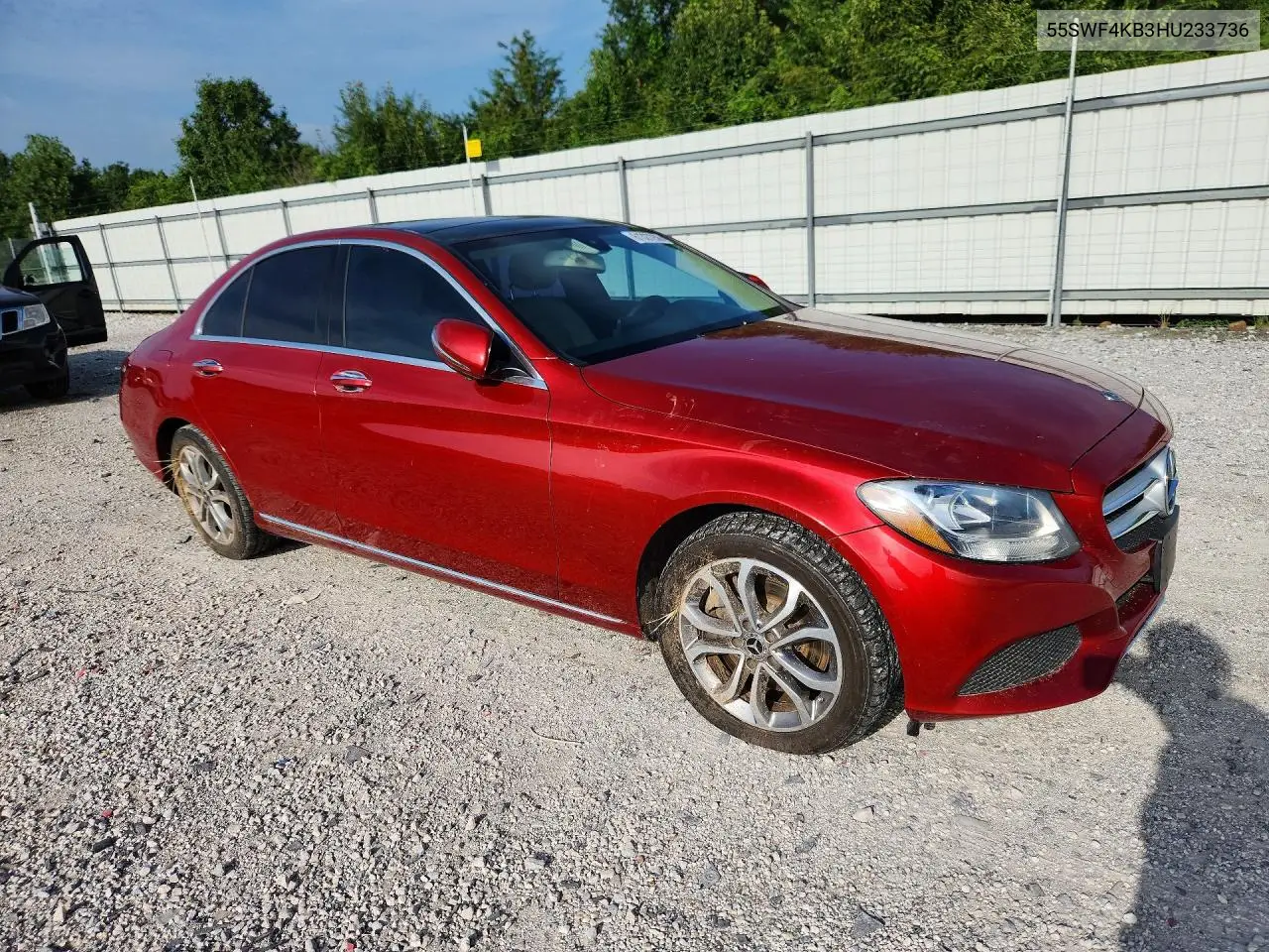 2017 Mercedes-Benz C 300 4Matic VIN: 55SWF4KB3HU233736 Lot: 61327256