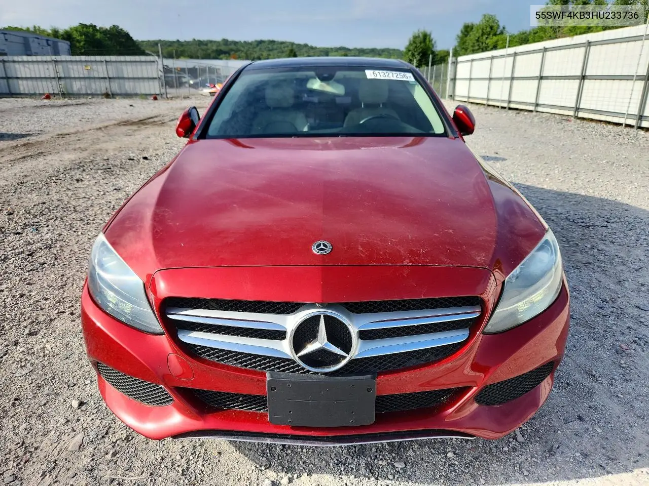 2017 Mercedes-Benz C 300 4Matic VIN: 55SWF4KB3HU233736 Lot: 61327256