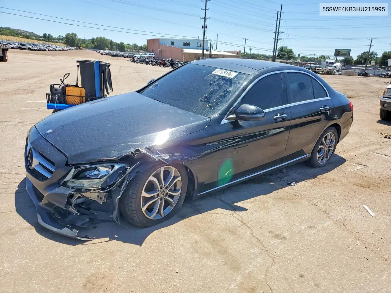 2017 Mercedes-Benz C 300 4Matic VIN: 55SWF4KB3HU215995 Lot: 61786166