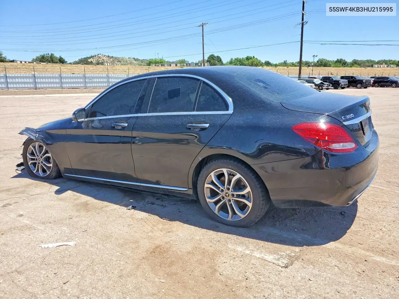 2017 Mercedes-Benz C 300 4Matic VIN: 55SWF4KB3HU215995 Lot: 61786166