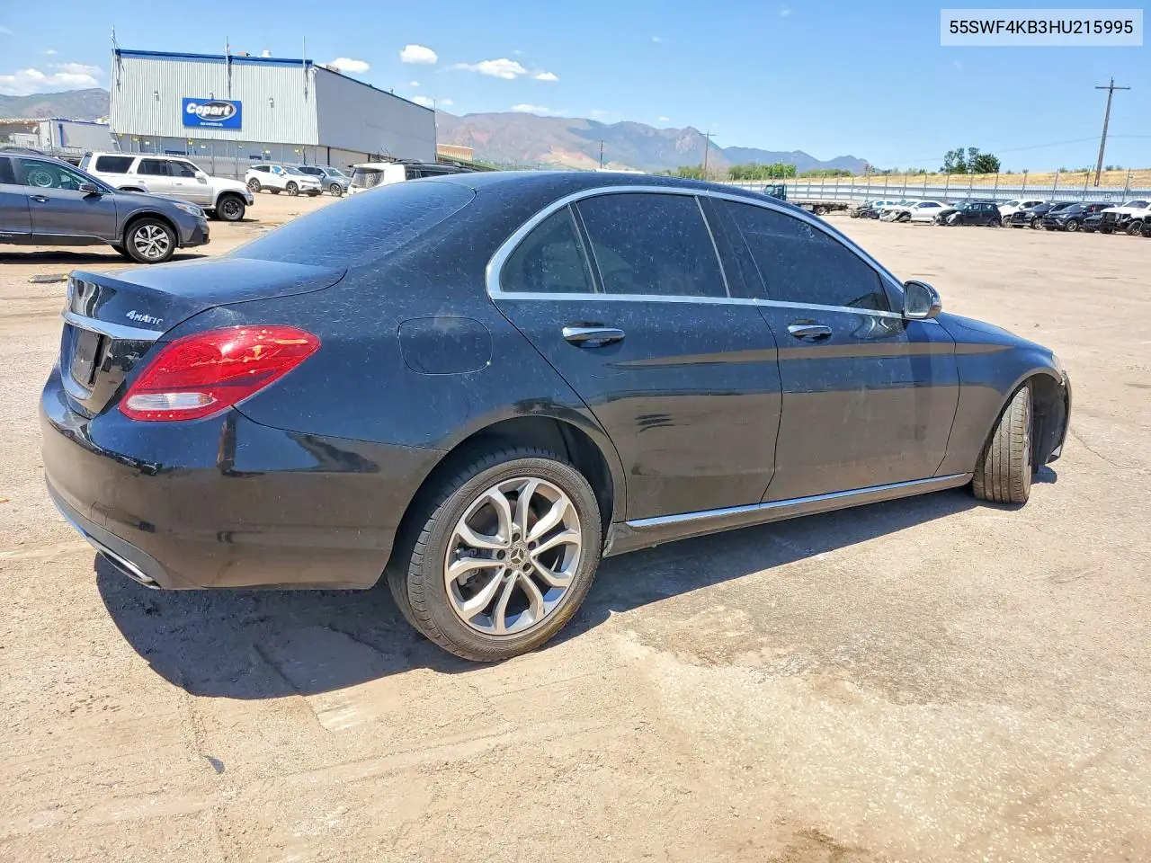 2017 Mercedes-Benz C 300 4Matic VIN: 55SWF4KB3HU215995 Lot: 61786166