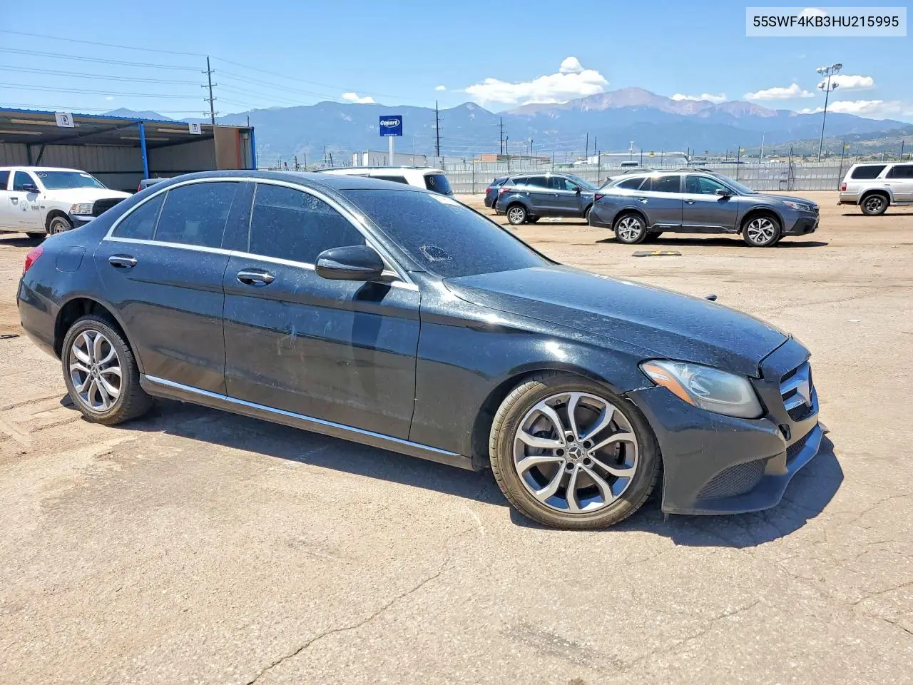 2017 Mercedes-Benz C 300 4Matic VIN: 55SWF4KB3HU215995 Lot: 61786166