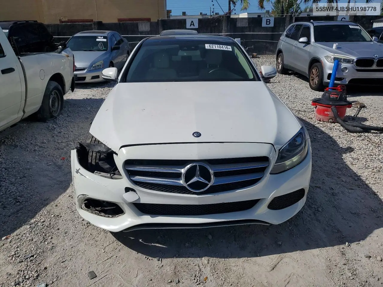 2017 Mercedes-Benz C 300 VIN: 55SWF4JB5HU198778 Lot: 62110416