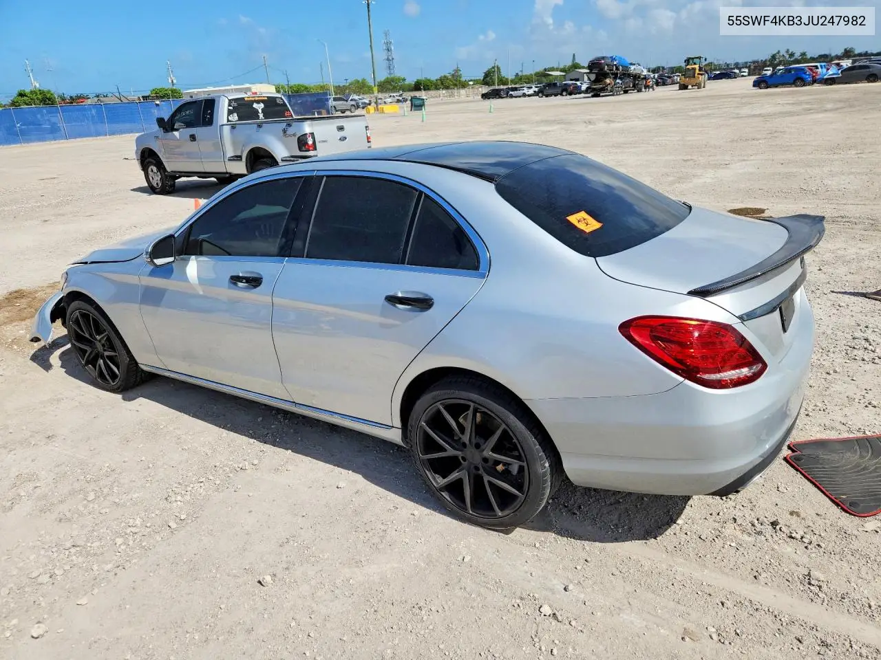 2018 Mercedes-Benz C 300 4Matic VIN: 55SWF4KB3JU247982 Lot: 54843966