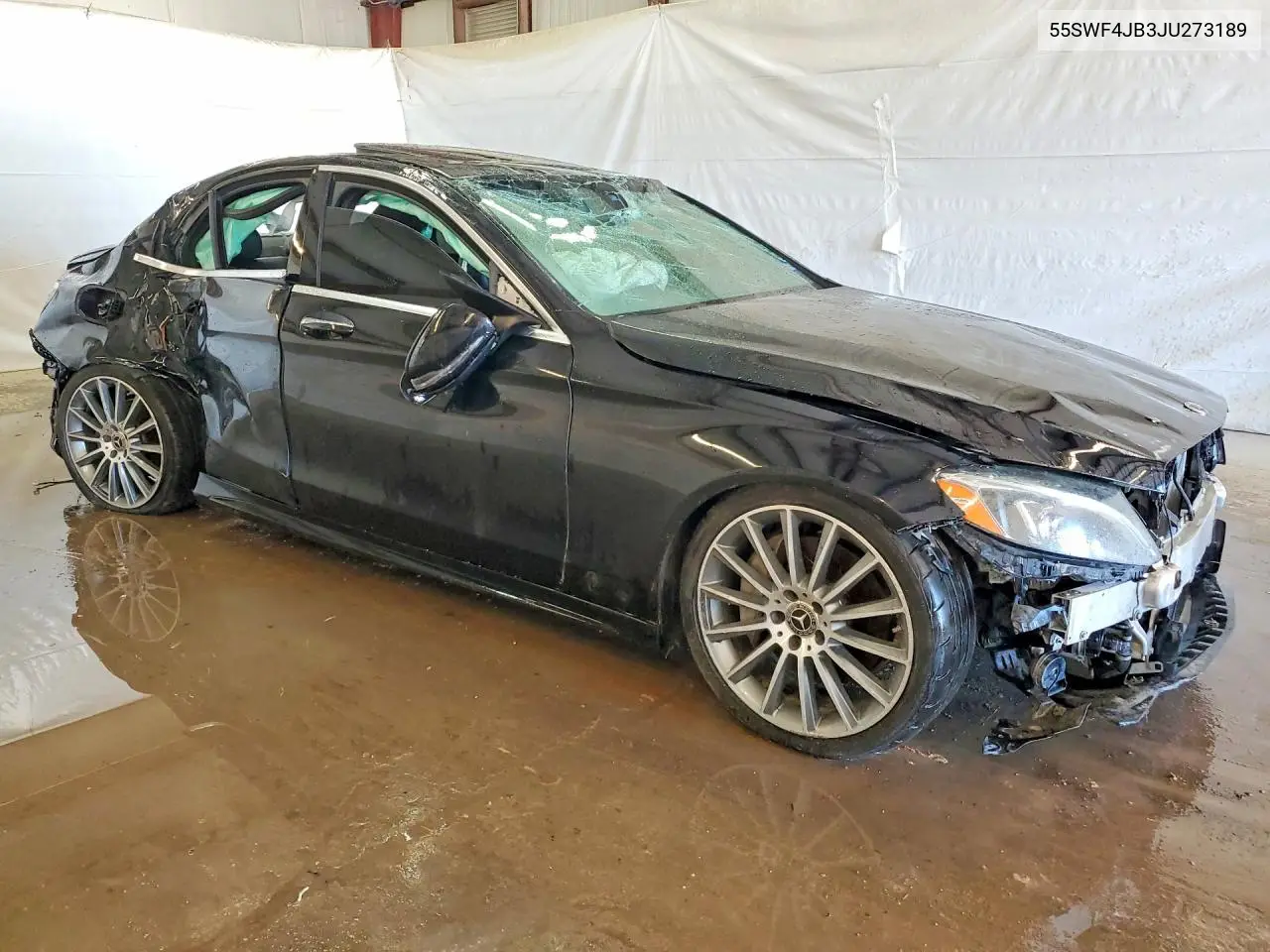2018 Mercedes-Benz C 300 VIN: 55SWF4JB3JU273189 Lot: 57544556