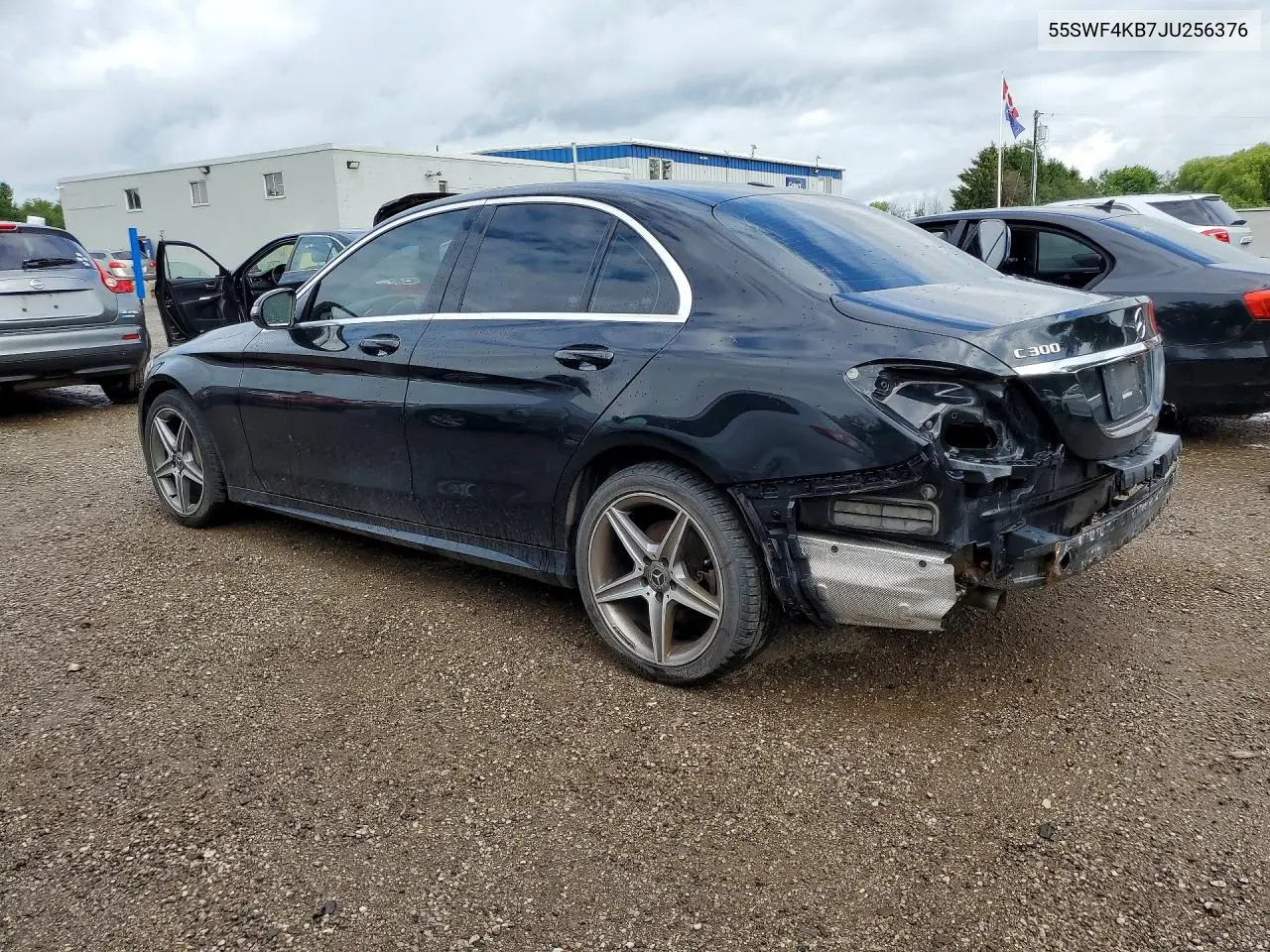 2018 Mercedes-Benz C-Class VIN: 55SWF4KB7JU256376 Lot: 57937956