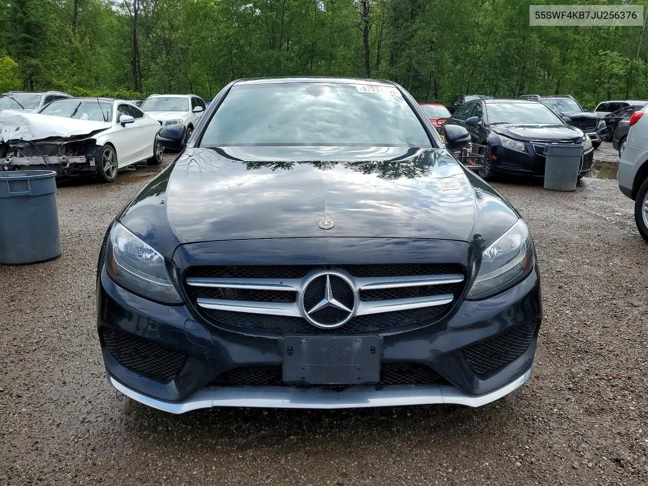 2018 Mercedes-Benz C-Class VIN: 55SWF4KB7JU256376 Lot: 57937956