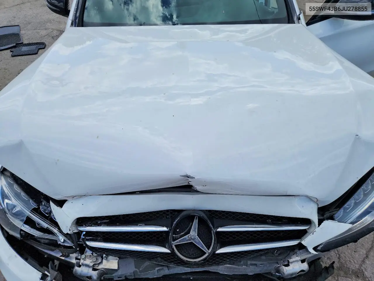 2018 Mercedes-Benz C 300 VIN: 55SWF4JB6JU278855 Lot: 58014116
