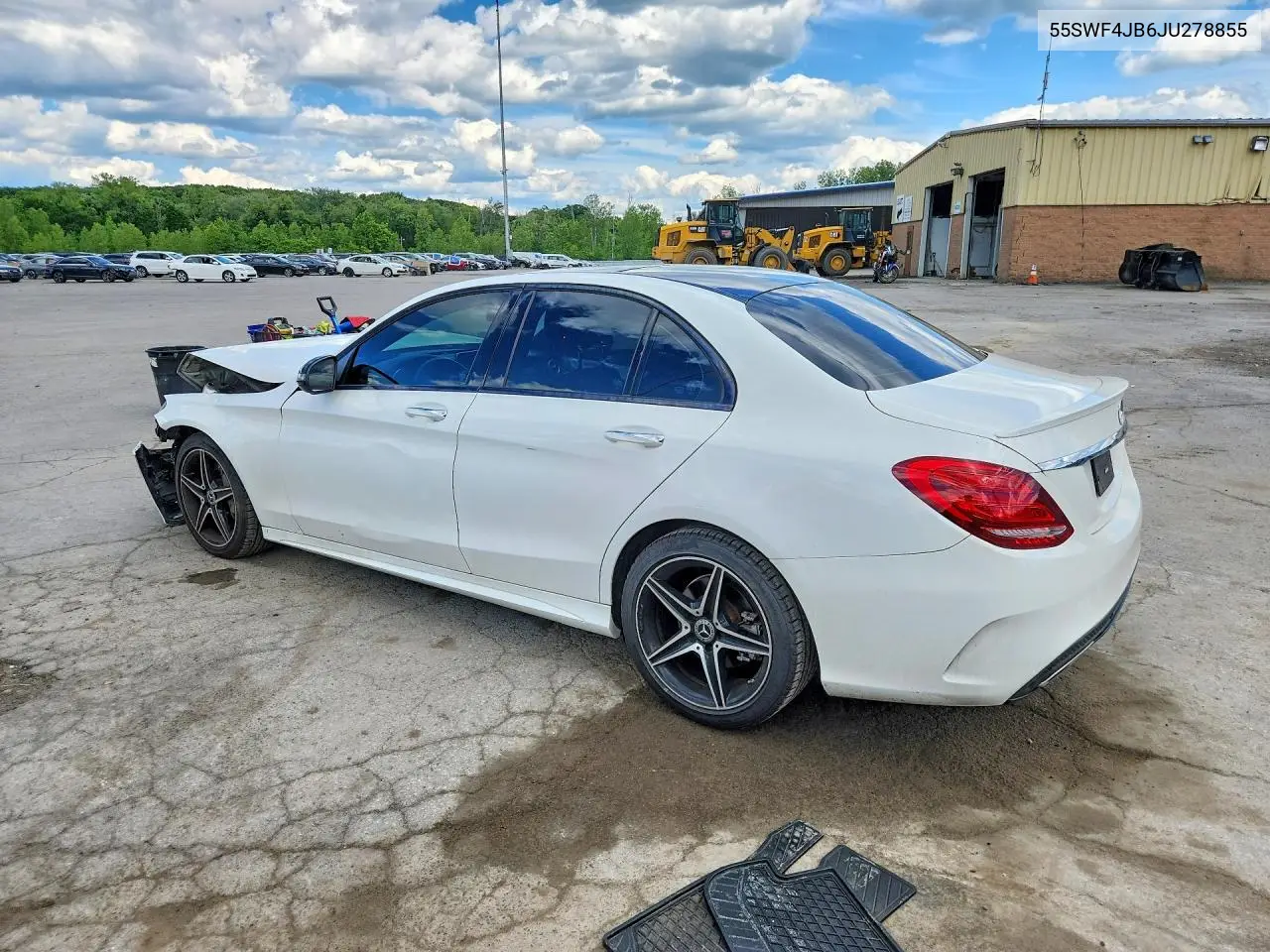 2018 Mercedes-Benz C 300 VIN: 55SWF4JB6JU278855 Lot: 58014116