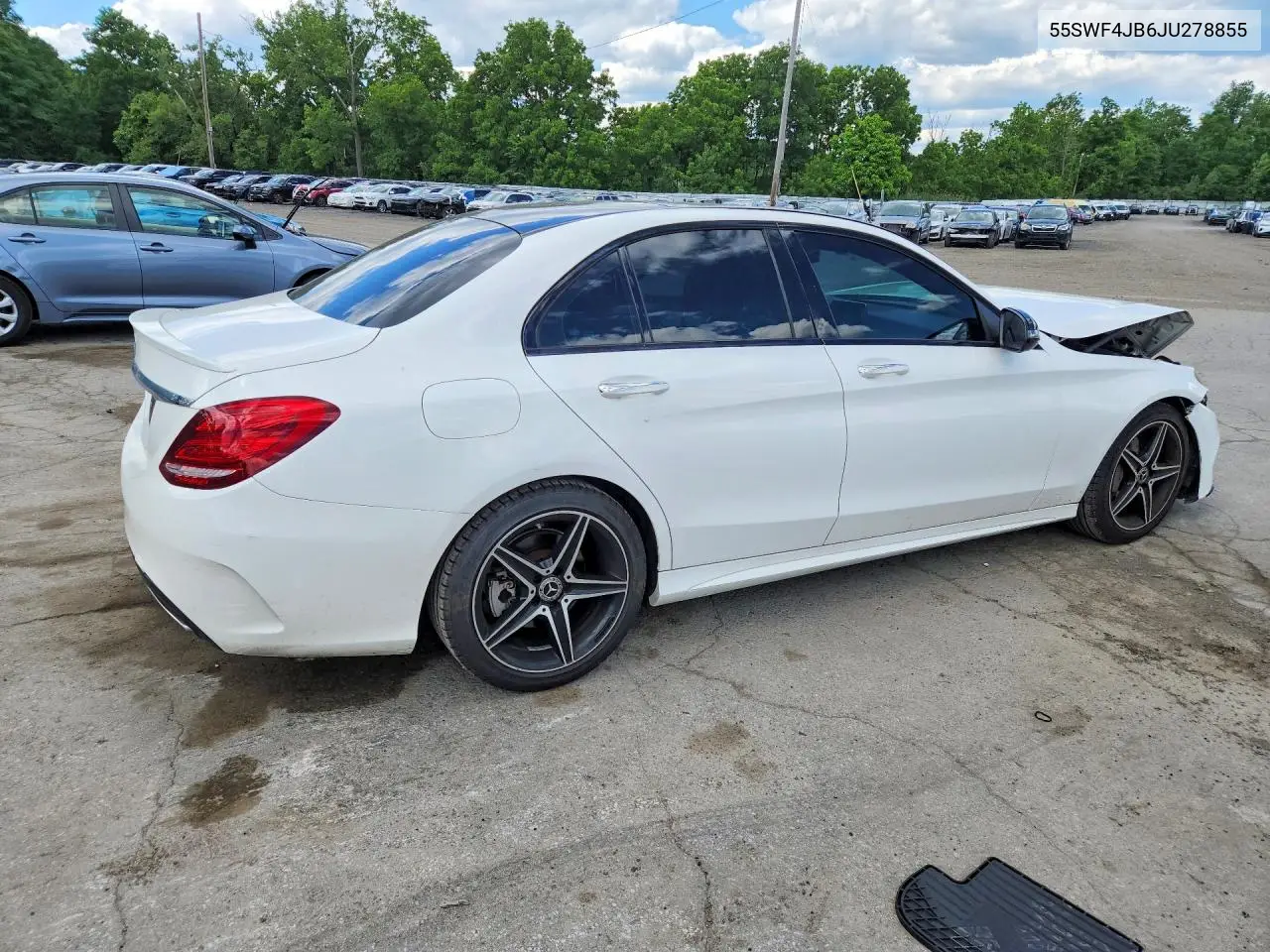 2018 Mercedes-Benz C 300 VIN: 55SWF4JB6JU278855 Lot: 58014116