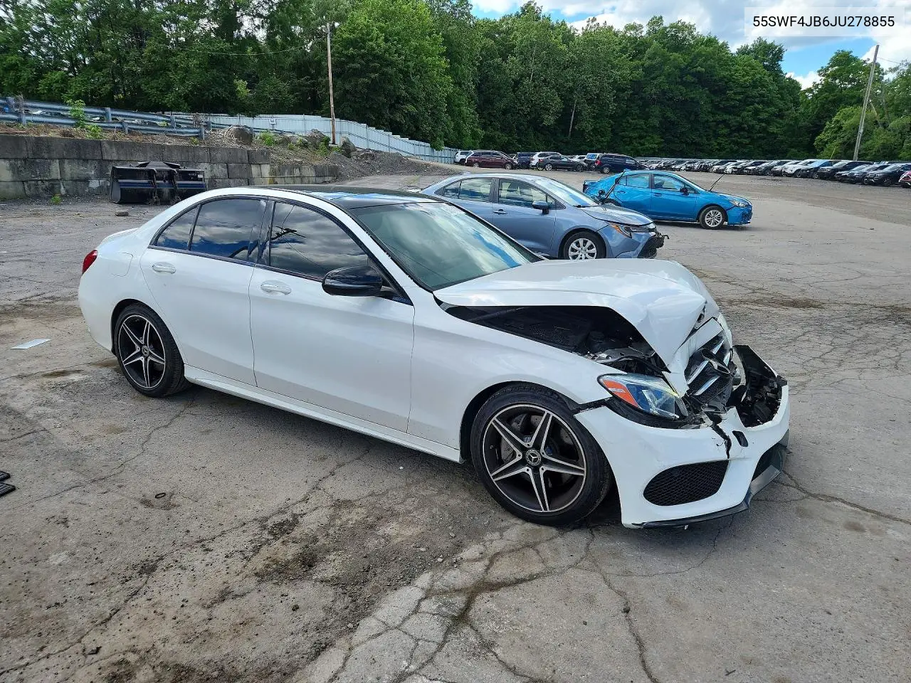 2018 Mercedes-Benz C 300 VIN: 55SWF4JB6JU278855 Lot: 58014116