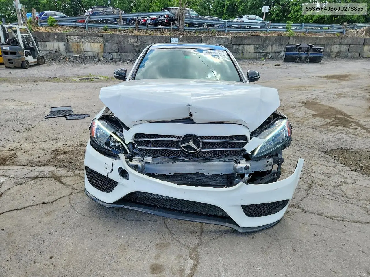 2018 Mercedes-Benz C 300 VIN: 55SWF4JB6JU278855 Lot: 58014116