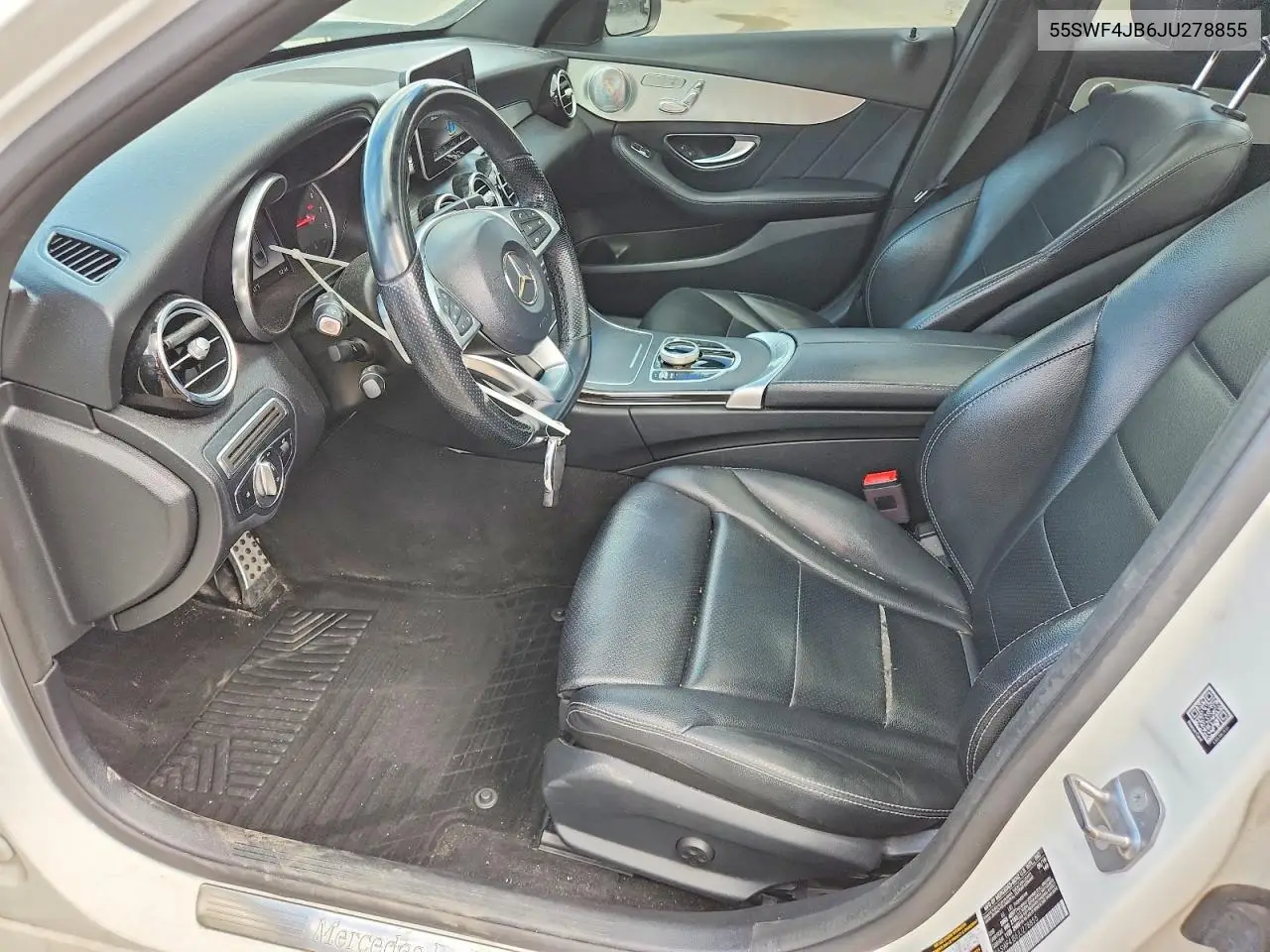 2018 Mercedes-Benz C 300 VIN: 55SWF4JB6JU278855 Lot: 58014116