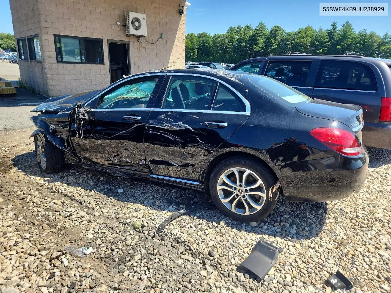2018 Mercedes-Benz C 300 4Matic VIN: 55SWF4KB9JU238929 Lot: 61287916