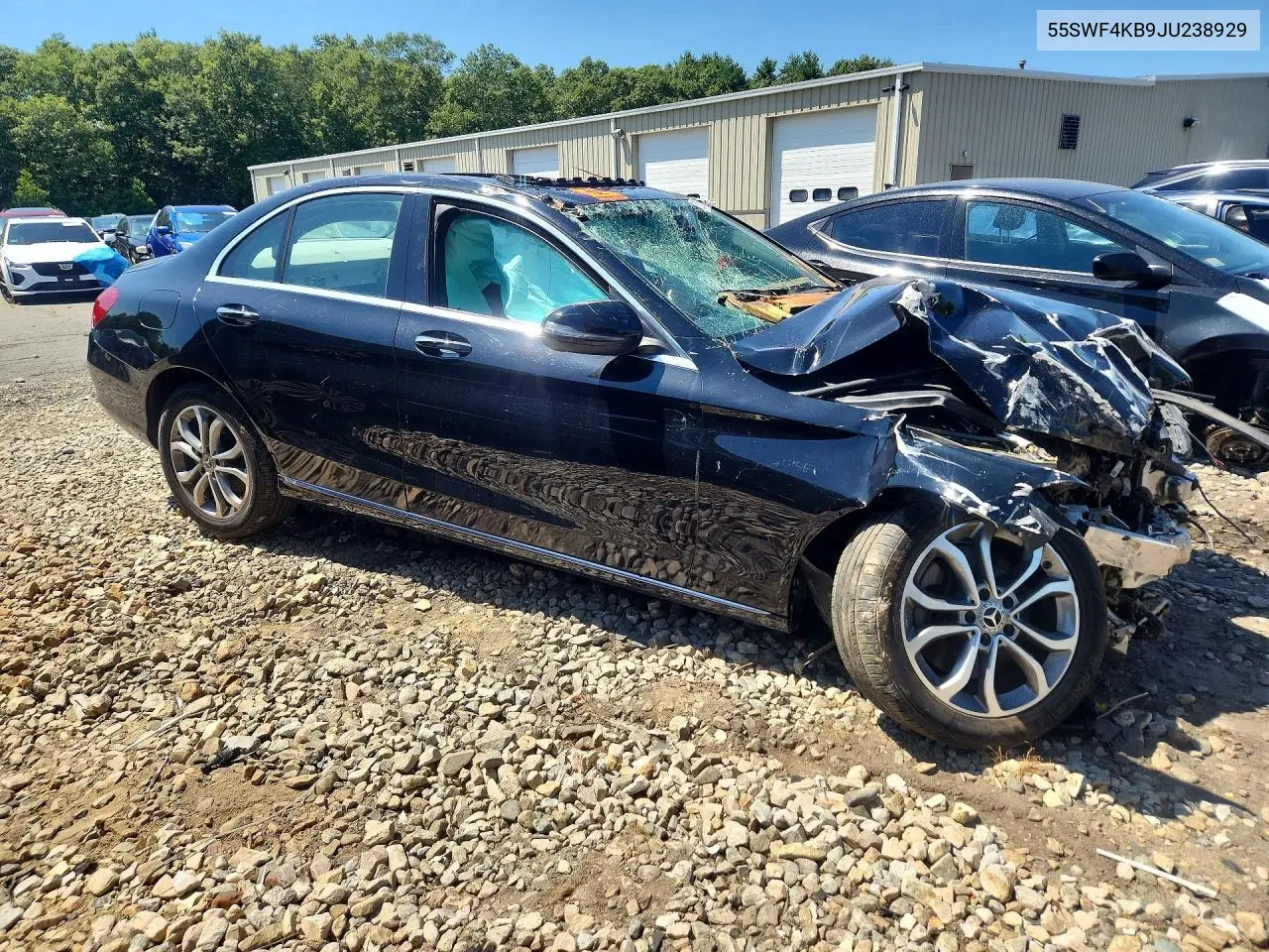 2018 Mercedes-Benz C 300 4Matic VIN: 55SWF4KB9JU238929 Lot: 61287916
