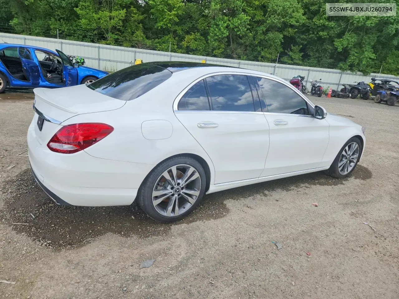 2018 Mercedes-Benz C 300 VIN: 55SWF4JBXJU260794 Lot: 61430616