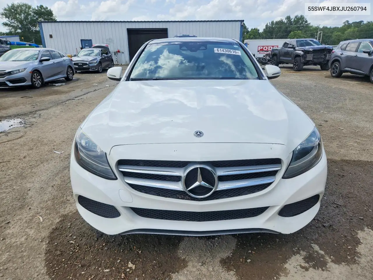 2018 Mercedes-Benz C 300 VIN: 55SWF4JBXJU260794 Lot: 61430616