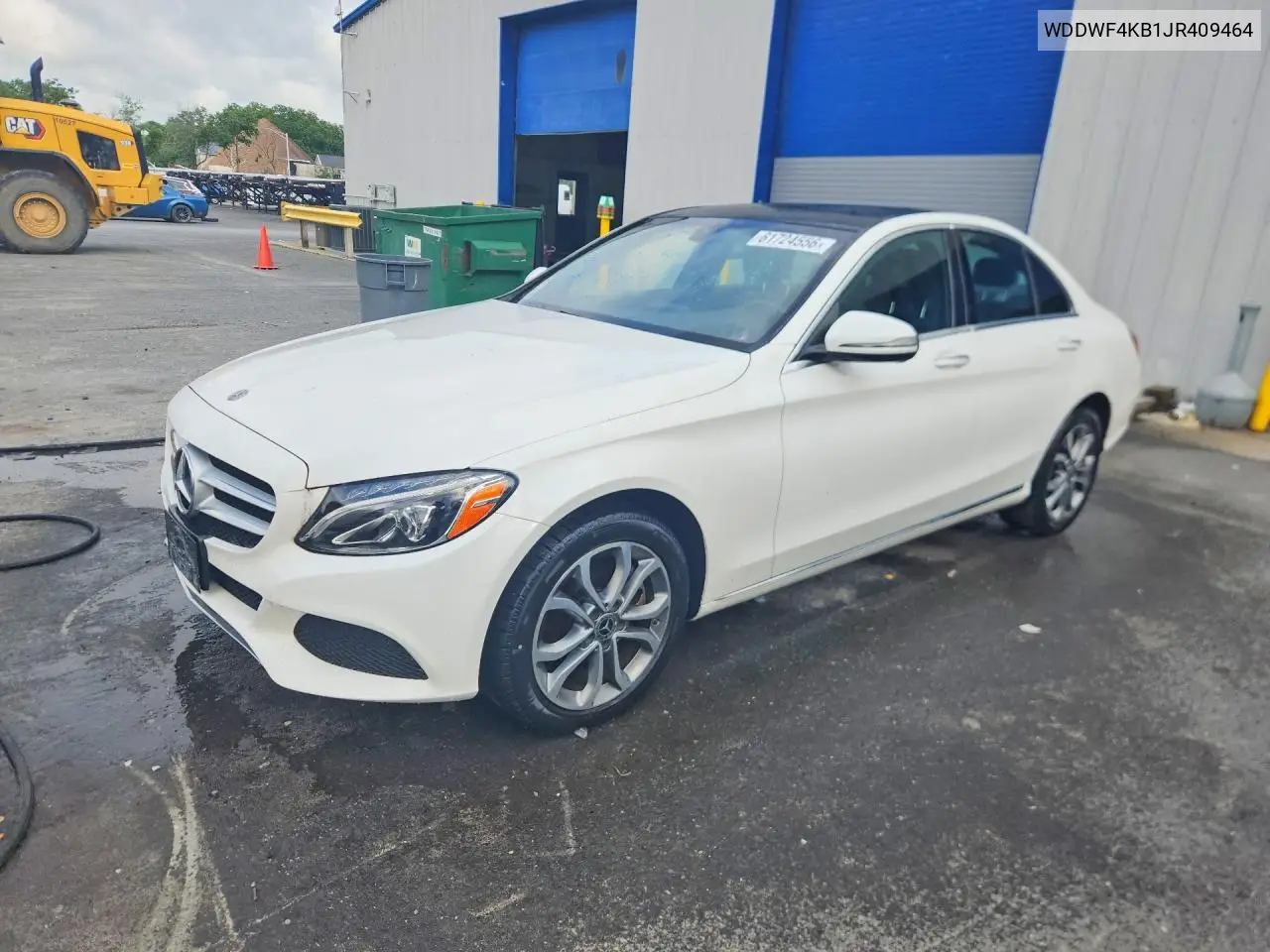 2018 Mercedes-Benz C 300 4Matic VIN: WDDWF4KB1JR409464 Lot: 61724556