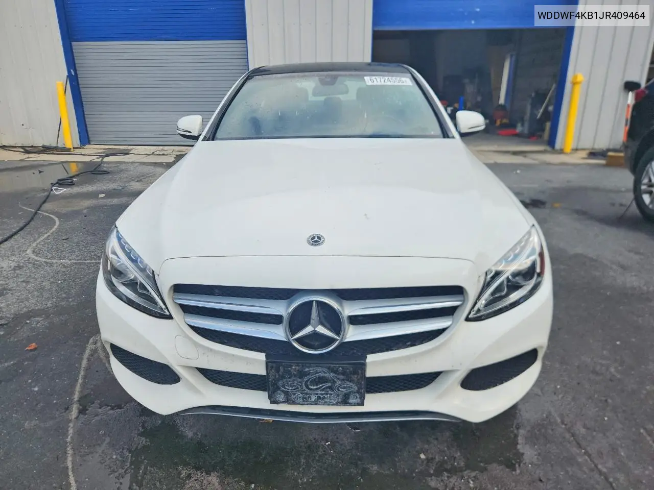 2018 Mercedes-Benz C 300 4Matic VIN: WDDWF4KB1JR409464 Lot: 61724556