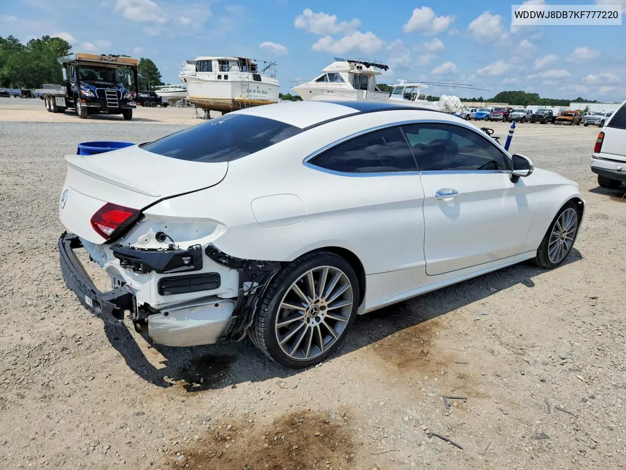 2019 Mercedes-Benz C 300 VIN: WDDWJ8DB7KF777220 Lot: 55949796