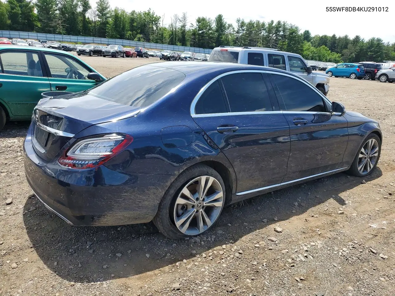 2019 Mercedes-Benz C 300 VIN: 55SWF8DB4KU291012 Lot: 57760616