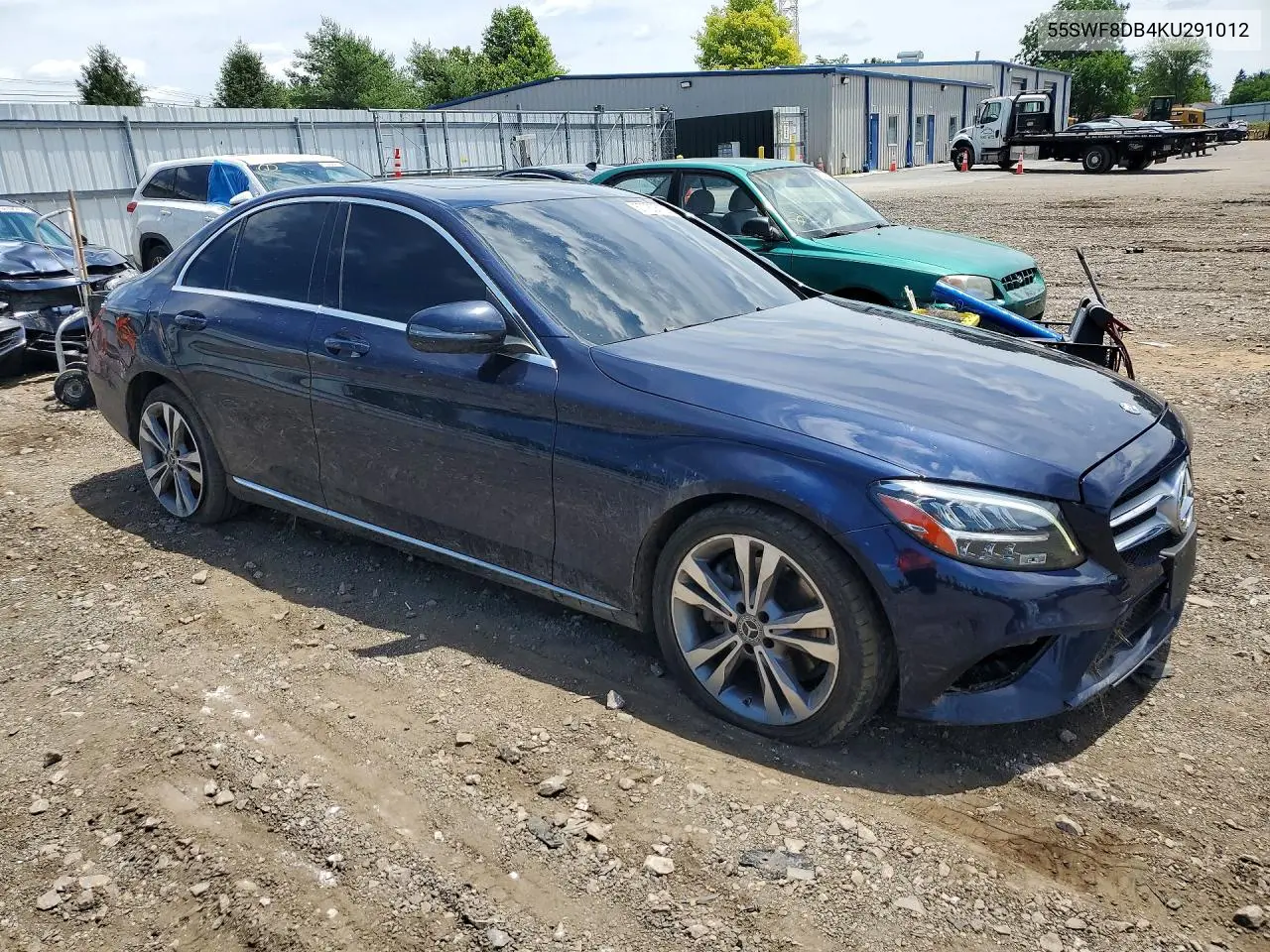 2019 Mercedes-Benz C 300 VIN: 55SWF8DB4KU291012 Lot: 57760616