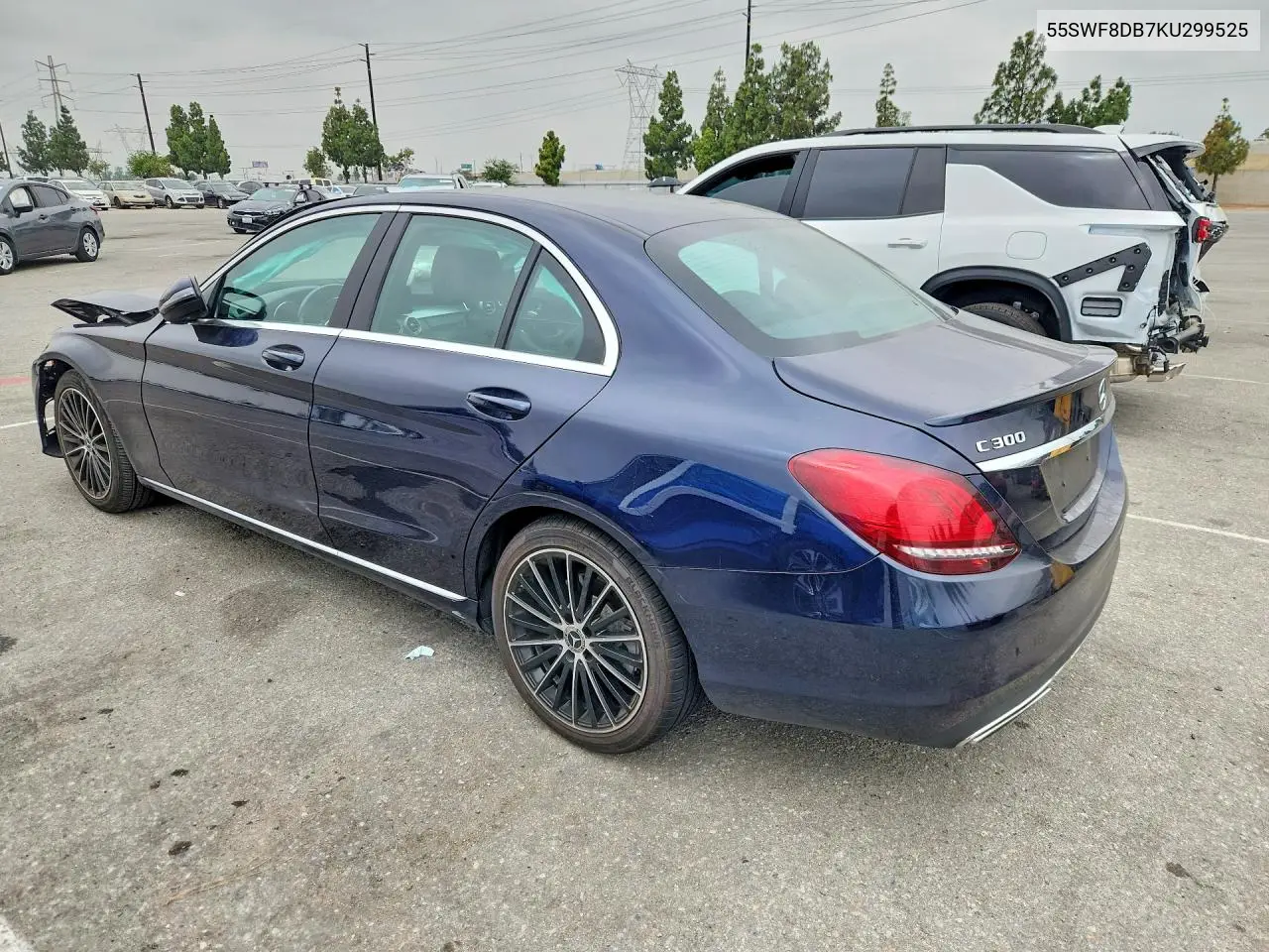 2019 Mercedes-Benz C 300 VIN: 55SWF8DB7KU299525 Lot: 58106576