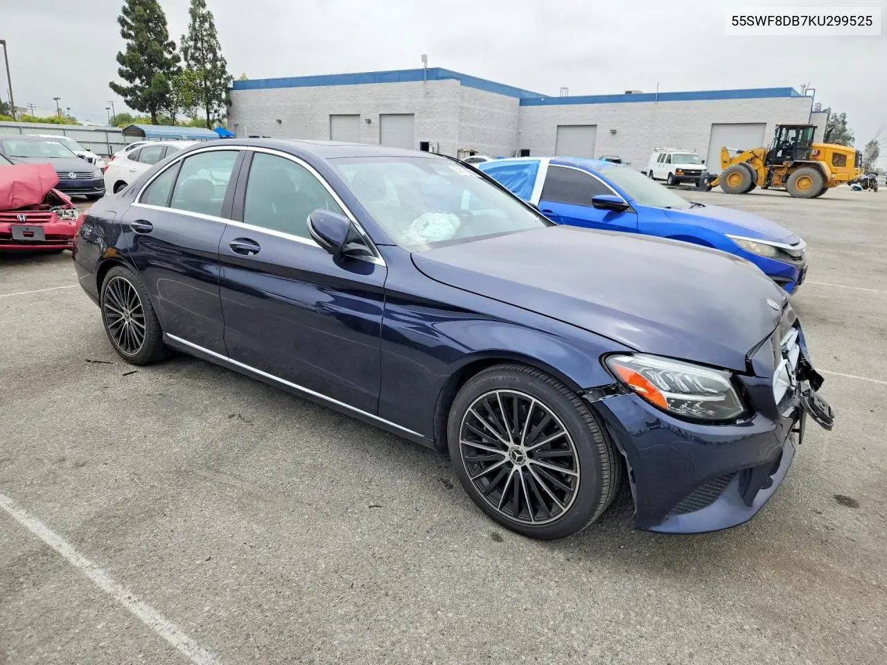 2019 Mercedes-Benz C 300 VIN: 55SWF8DB7KU299525 Lot: 58106576