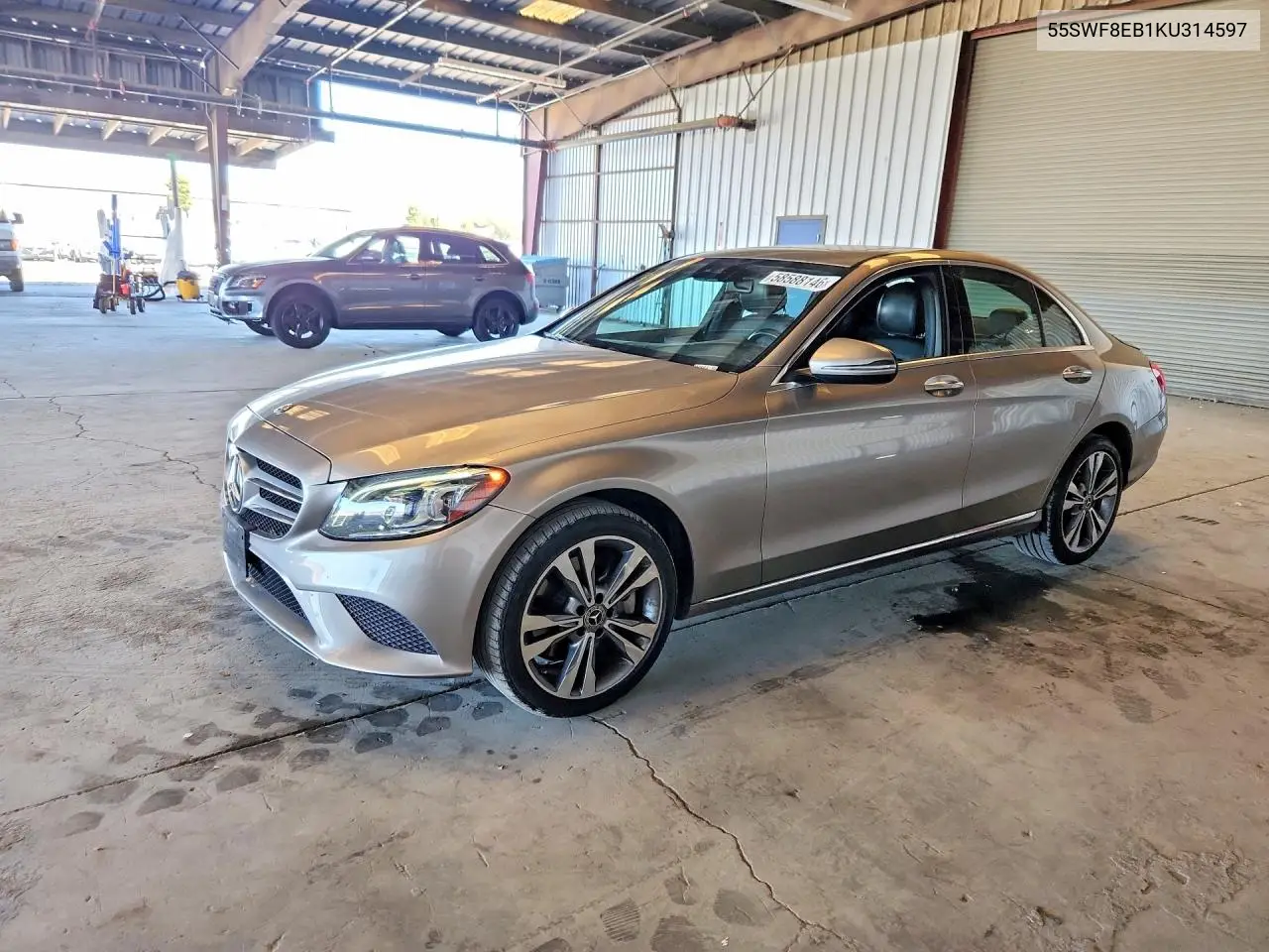 2019 Mercedes-Benz C 300 4Matic VIN: 55SWF8EB1KU314597 Lot: 58588146