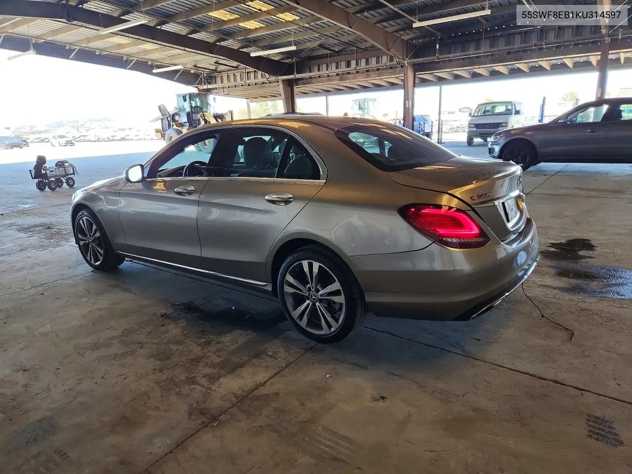 2019 Mercedes-Benz C 300 4Matic VIN: 55SWF8EB1KU314597 Lot: 58588146
