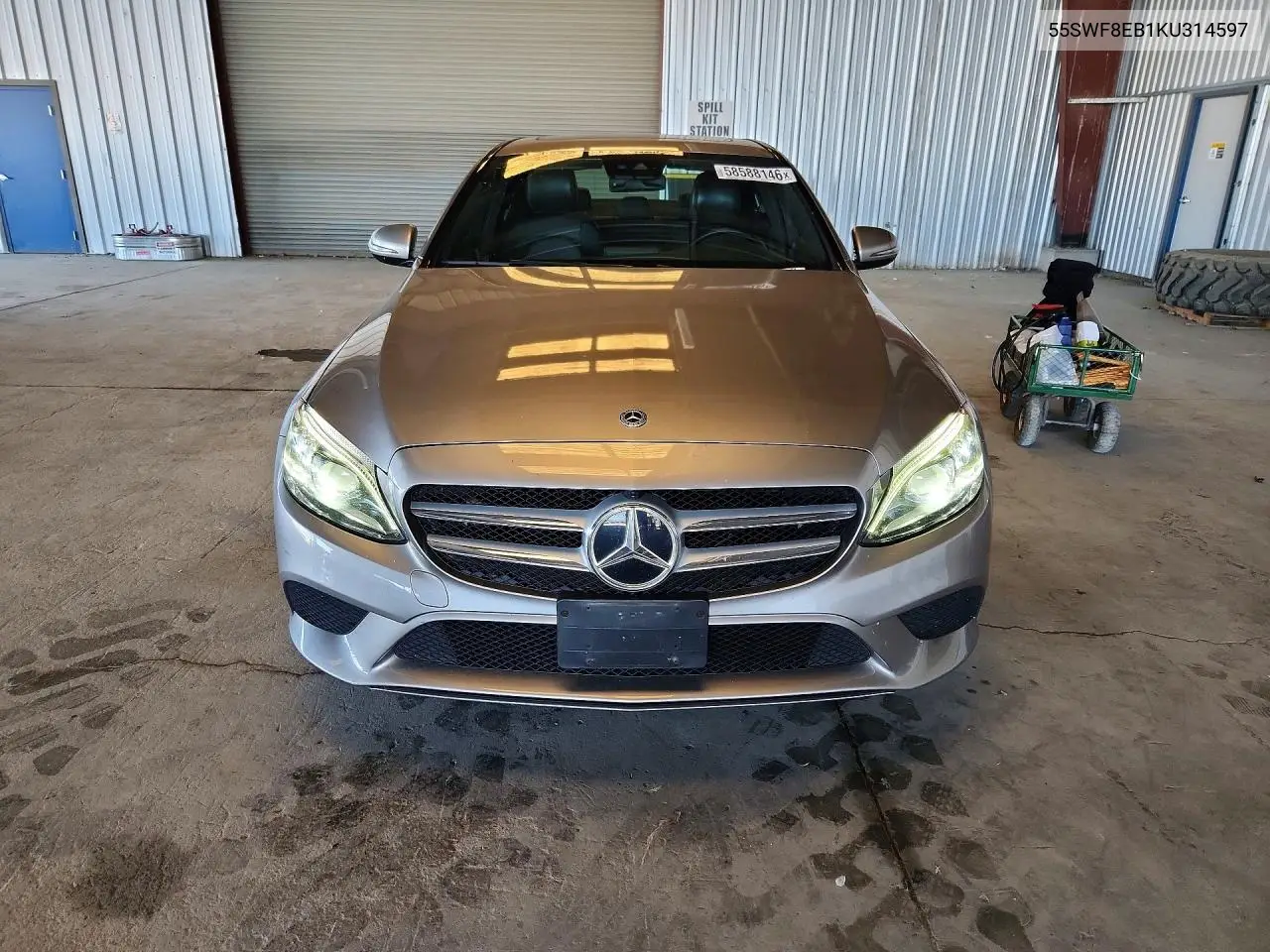 2019 Mercedes-Benz C 300 4Matic VIN: 55SWF8EB1KU314597 Lot: 58588146