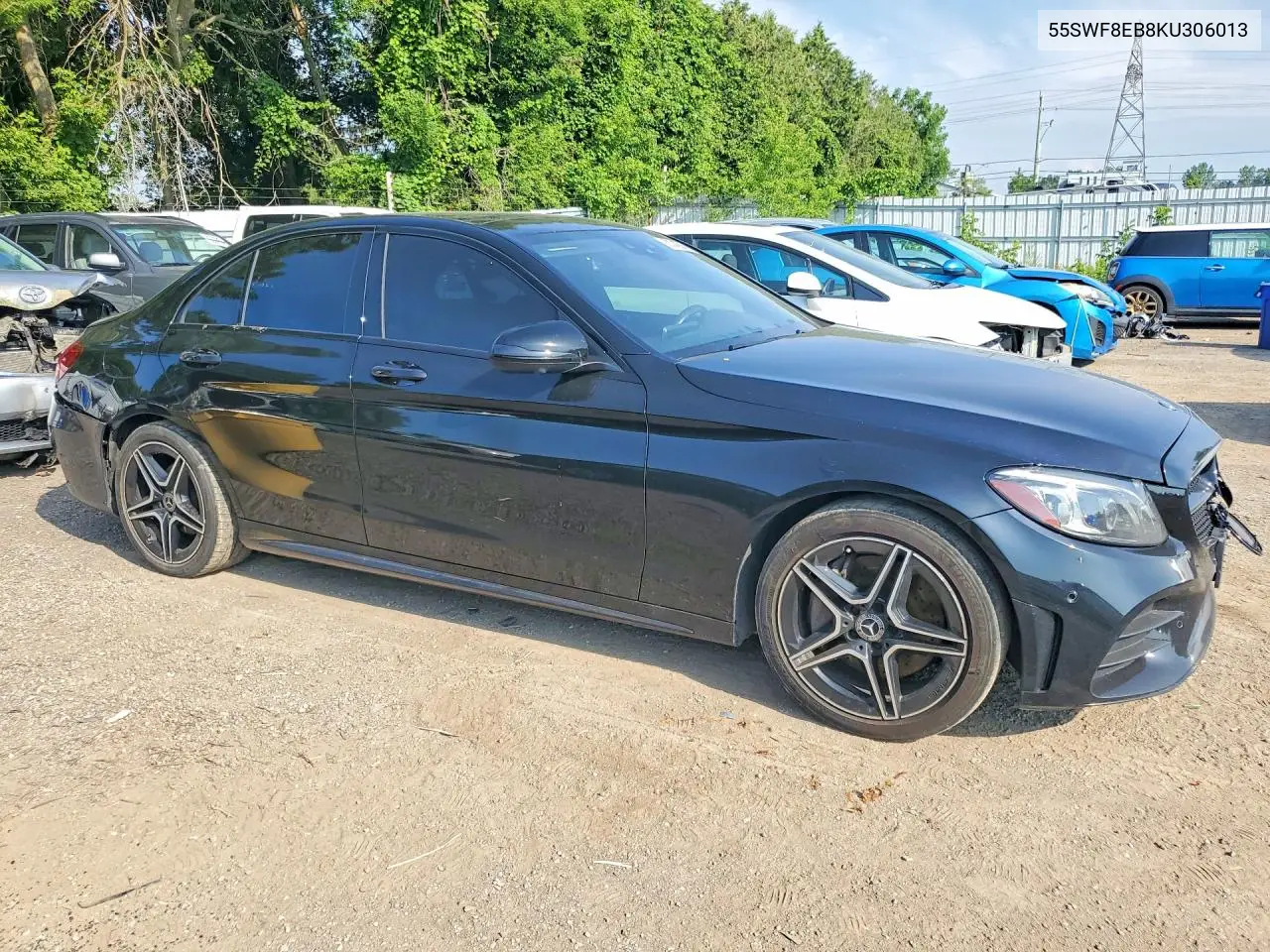 2019 Mercedes-Benz C 300 4Matic VIN: 55SWF8EB8KU306013 Lot: 60246916