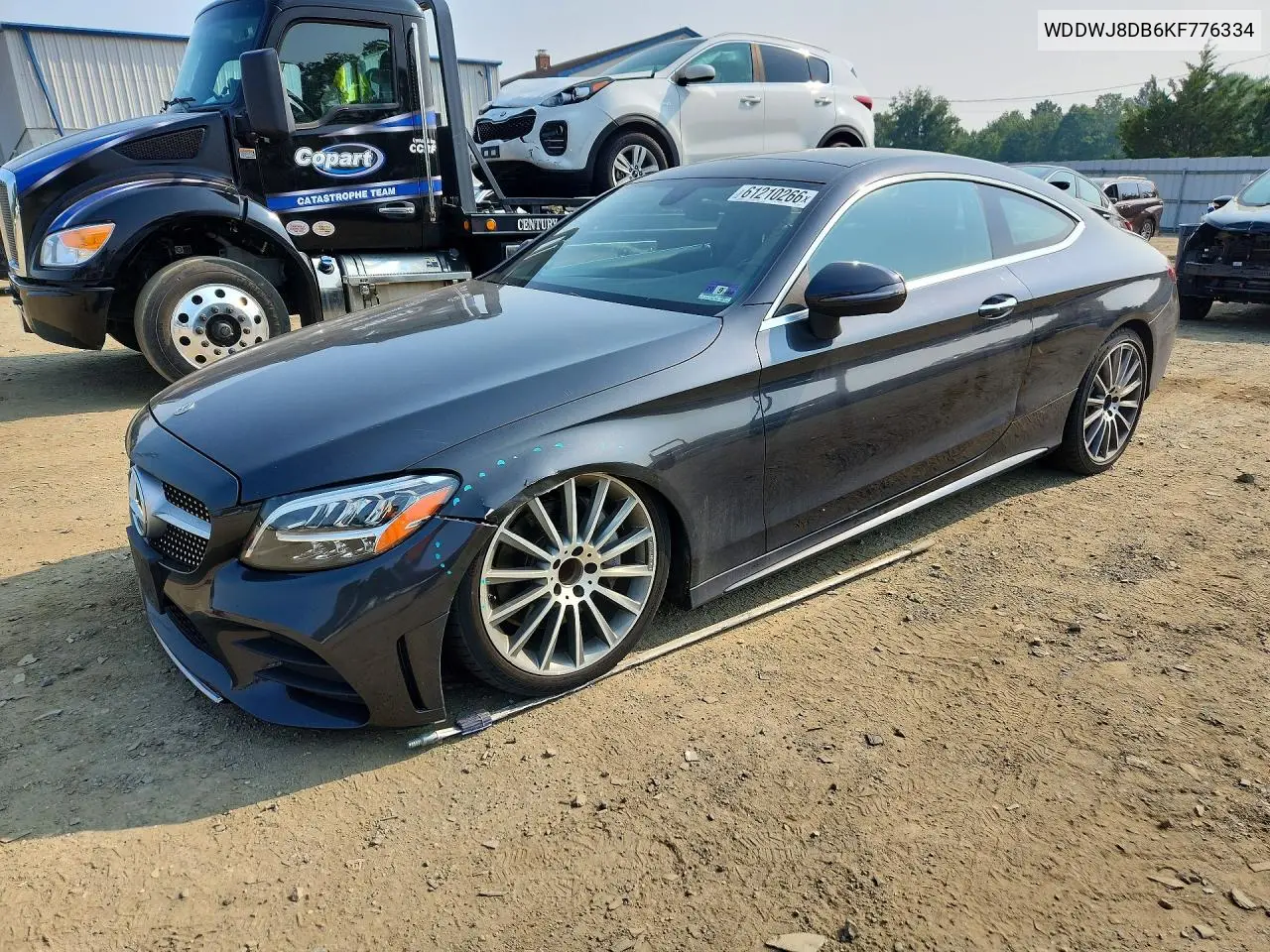 2019 Mercedes-Benz C 300 VIN: WDDWJ8DB6KF776334 Lot: 61210266